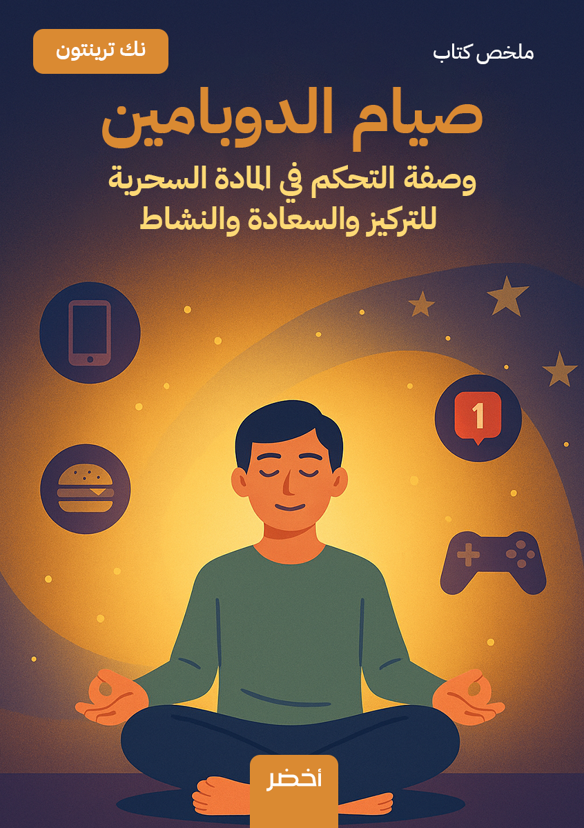 You are currently viewing ملخص كتاب «صيام الدوبامين»: وصفة التحكم في المادة السحرية للتركيز والسعادة والنشاط — نِك ترينتون